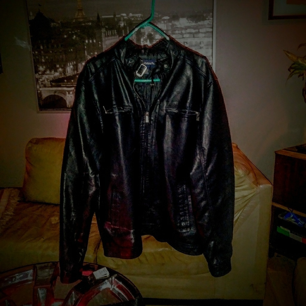 Courage Clothing Co. Blk Leather Jacket